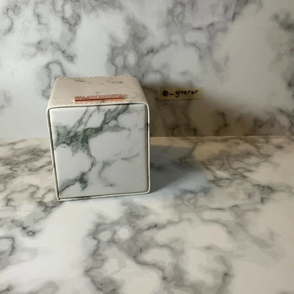 Marble Faux Leather BH Cosmetics Angled Brush Holder - Marble